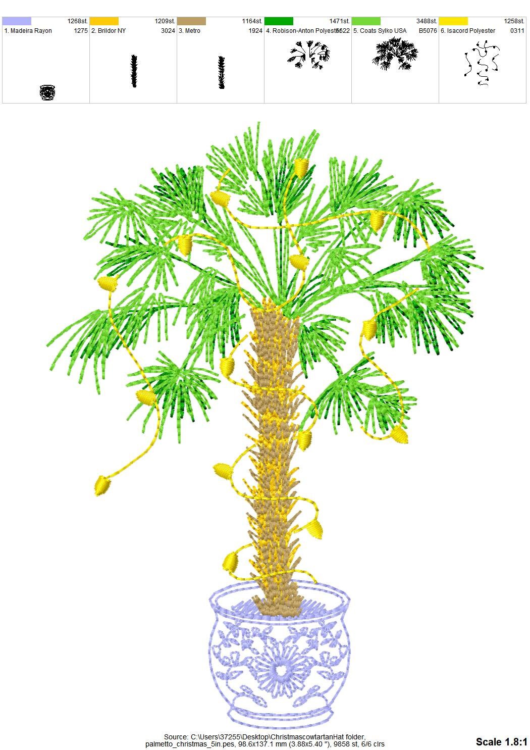 Chinoiserie Christmas Tree Palmetto
