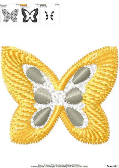 Delicate mini Butterfly 3D FSL