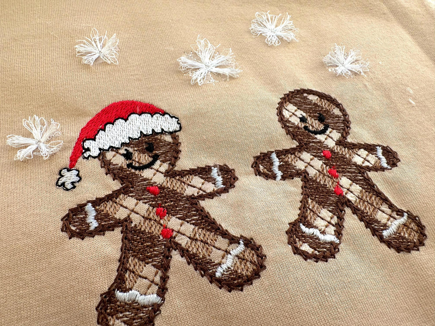 Cute Plaid Gingerbread Man 2 in a row