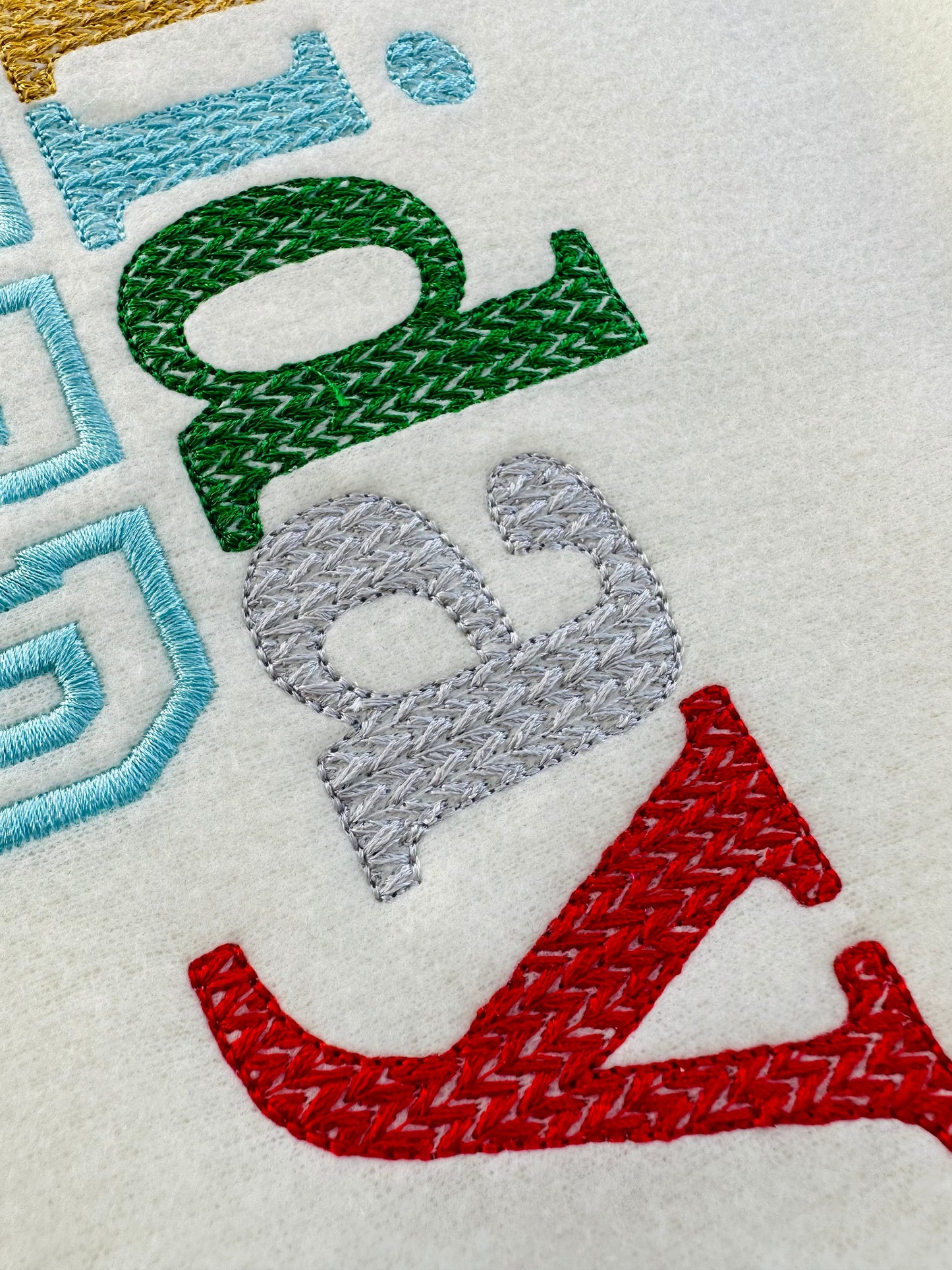 Knitted effect knit sweater light stitch Font Sheriff block Font