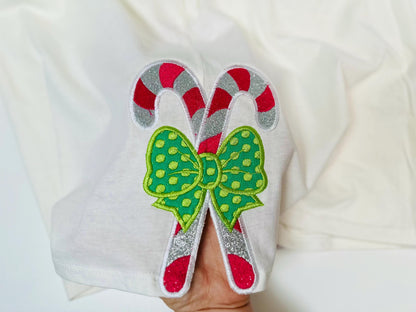 Christmas Candy Side Bow