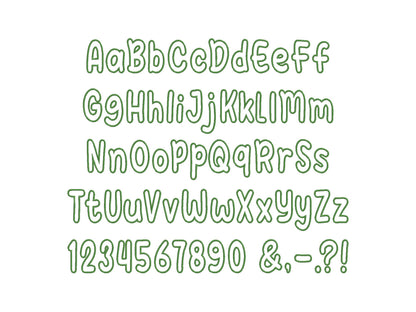 Big Baby Font Applique