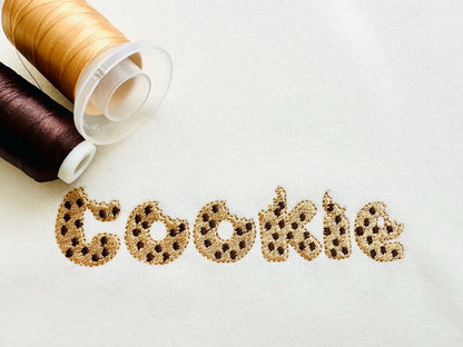 Bitten Cookie Font Fill Stitch