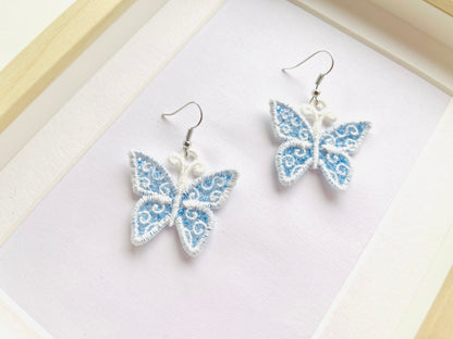 Little Butterfly Lace Earrings Charm