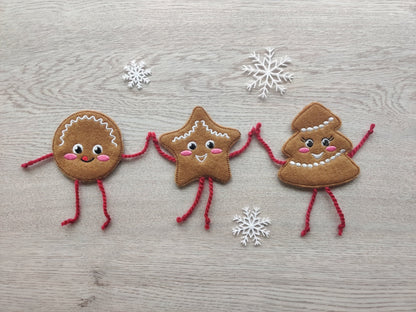 Gingerbread Man Cookie Christmas Set