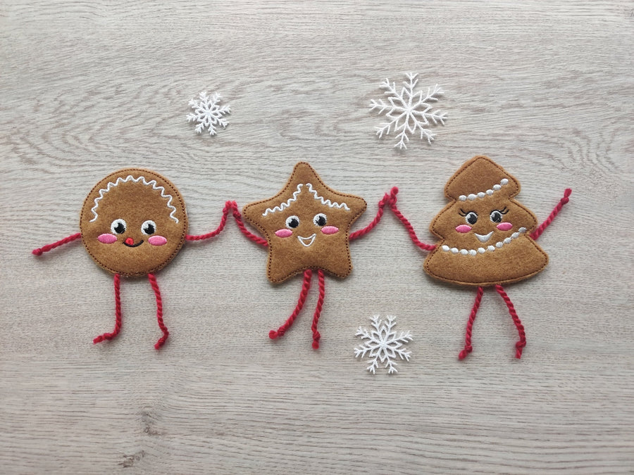 Gingerbread Man Cookie Christmas Set