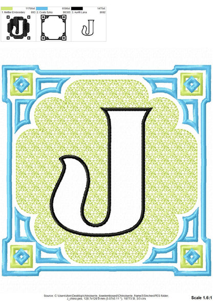 Chinoiseries Classic Embossed Monogram