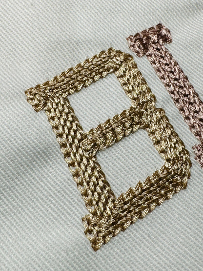 Hand Stitch Effect Sport Chain Font