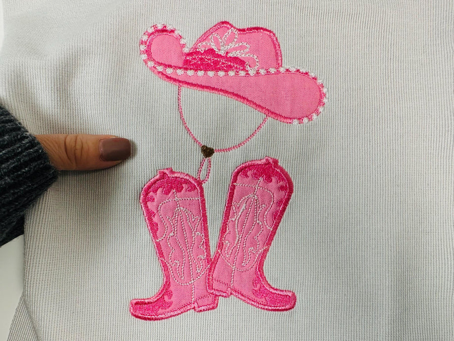 Cowgirl Girly Kicking Boots and Hat