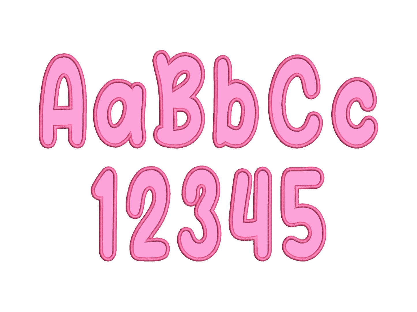 Big Baby Font Applique