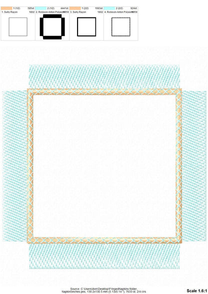 Fringed Edge Napkin Doily Coaster