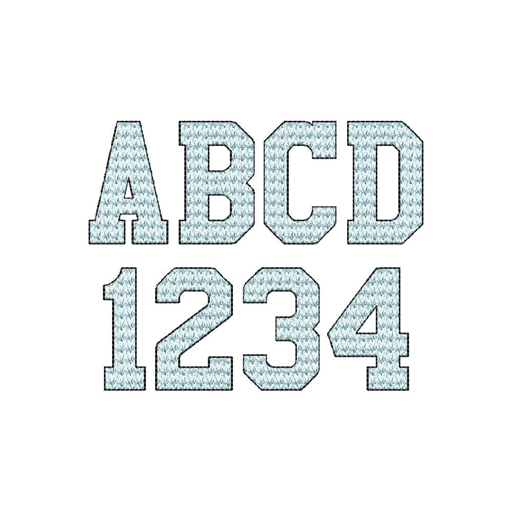 Knitted Knit Effect Light Stitch Sport Font