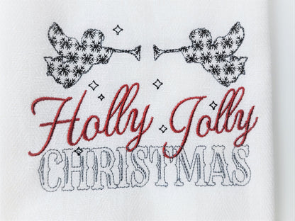 Holly Jolly Christmas Quote and Angel