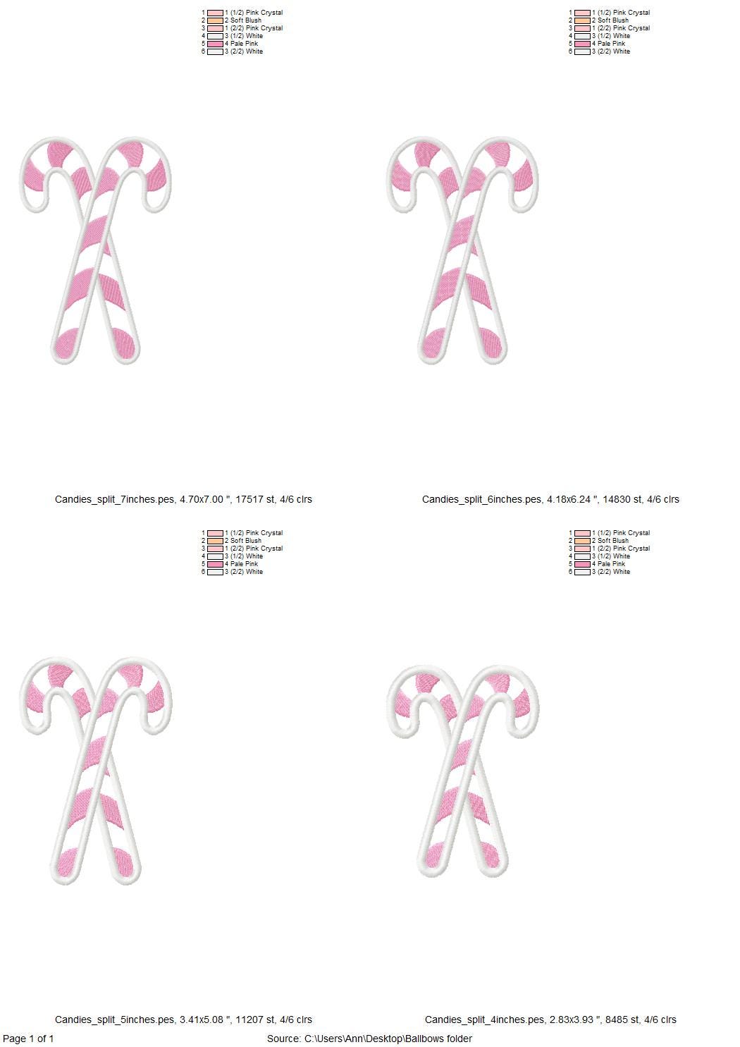 Christmas Candy Applique