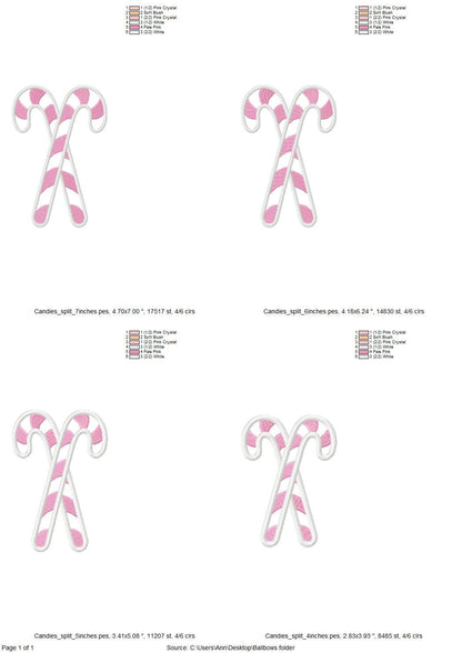 Christmas Candy Applique