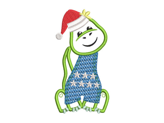 Little Christmas Dinosaur Applique
