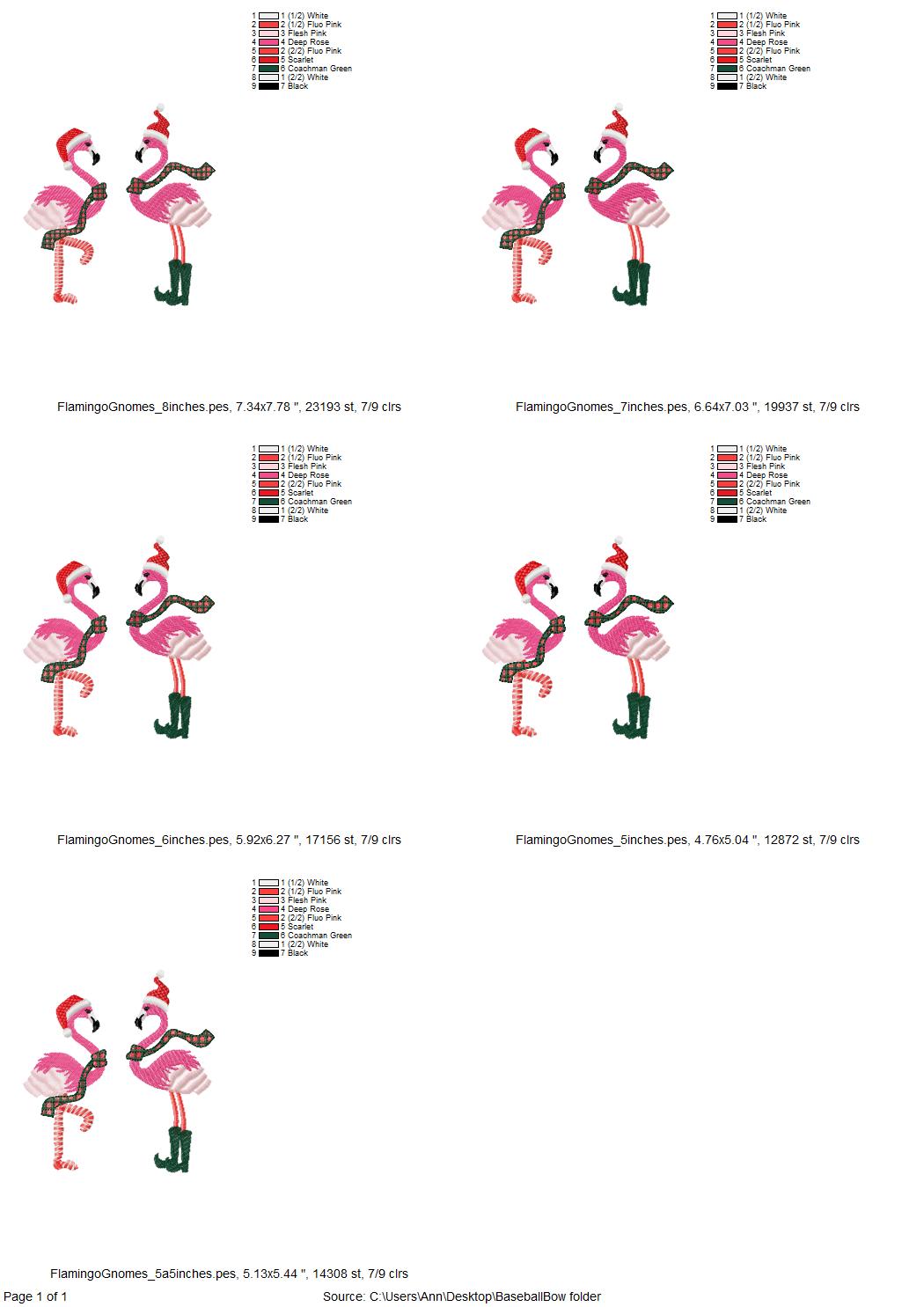 Fringed Christmas Flamingo Santa Hat