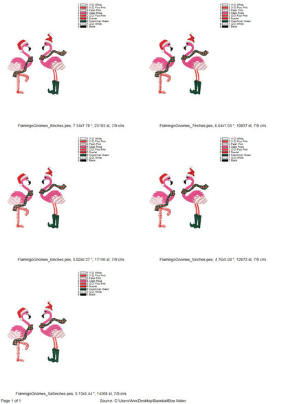 Fringed Christmas Flamingo Santa Hat