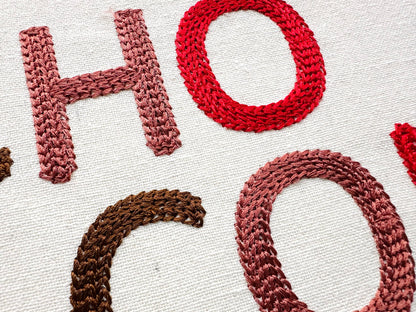 Hand Stitch Effect Chain Font