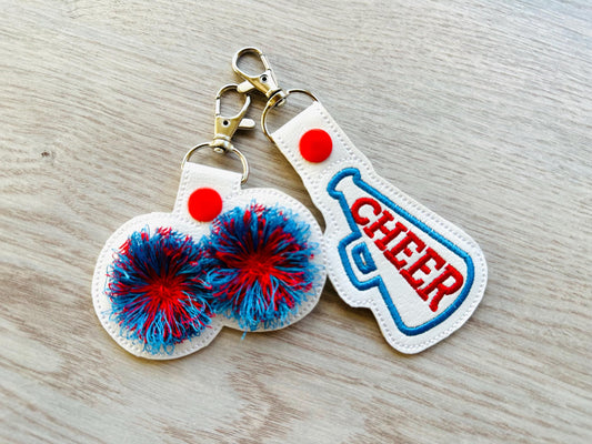 Cheerleader Sports Keychain Set