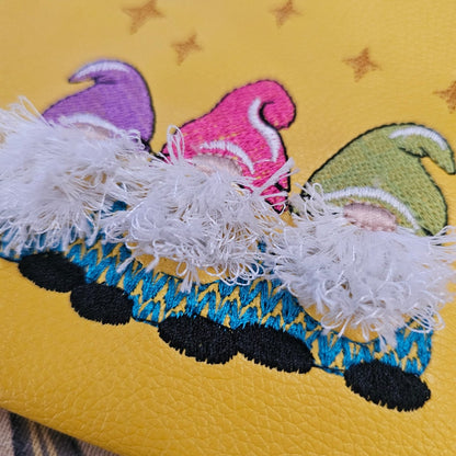 Fringed Christmas Gnome Trio