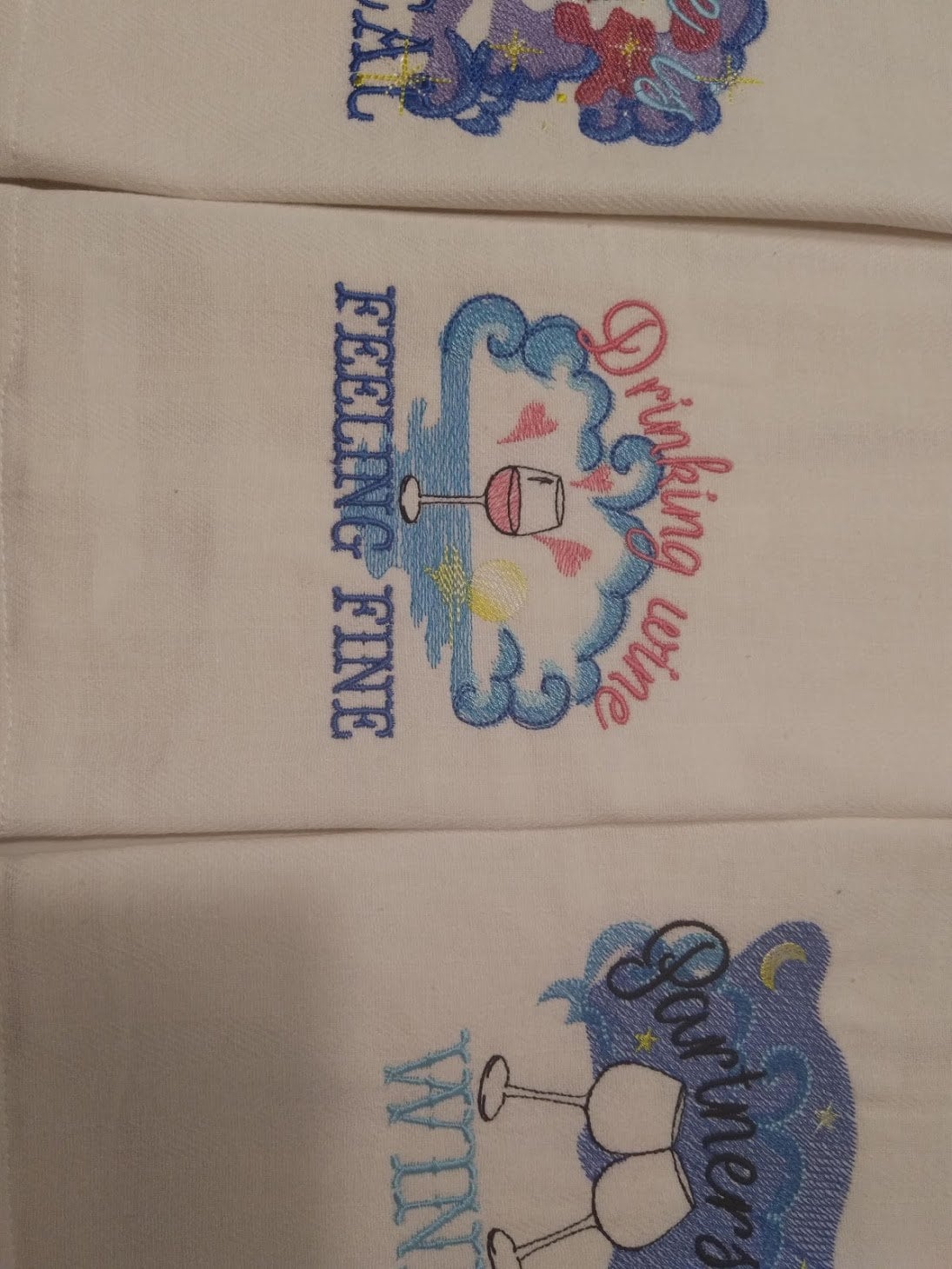 Wine Lovers Saying Kitchen Towel Set