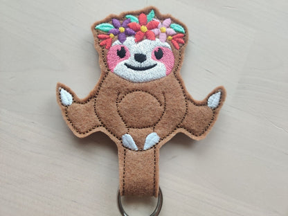 Sloth Floral Crown Feltie