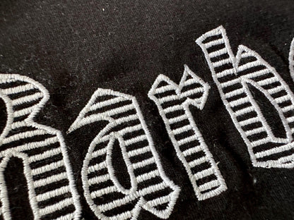 Striped Old Fashioned Font Barber