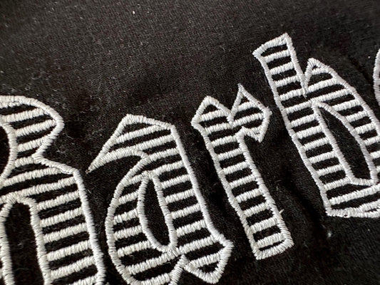 Striped Old Fashioned Font Barber