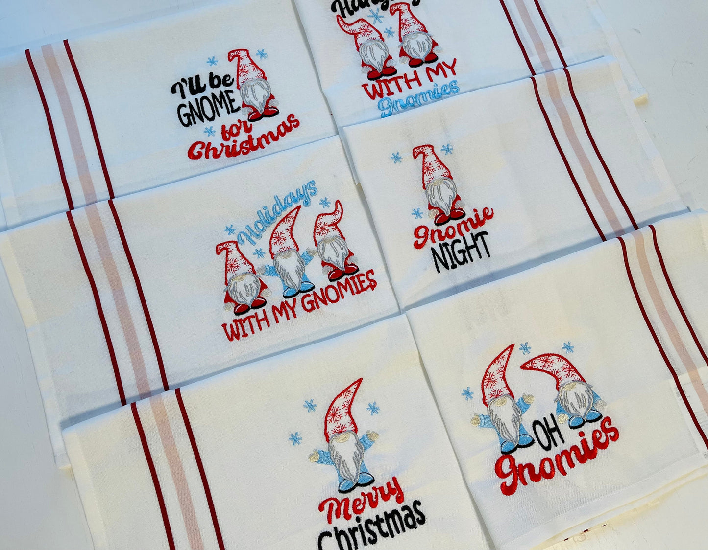 Merry Christmas Gnomie Set of 6