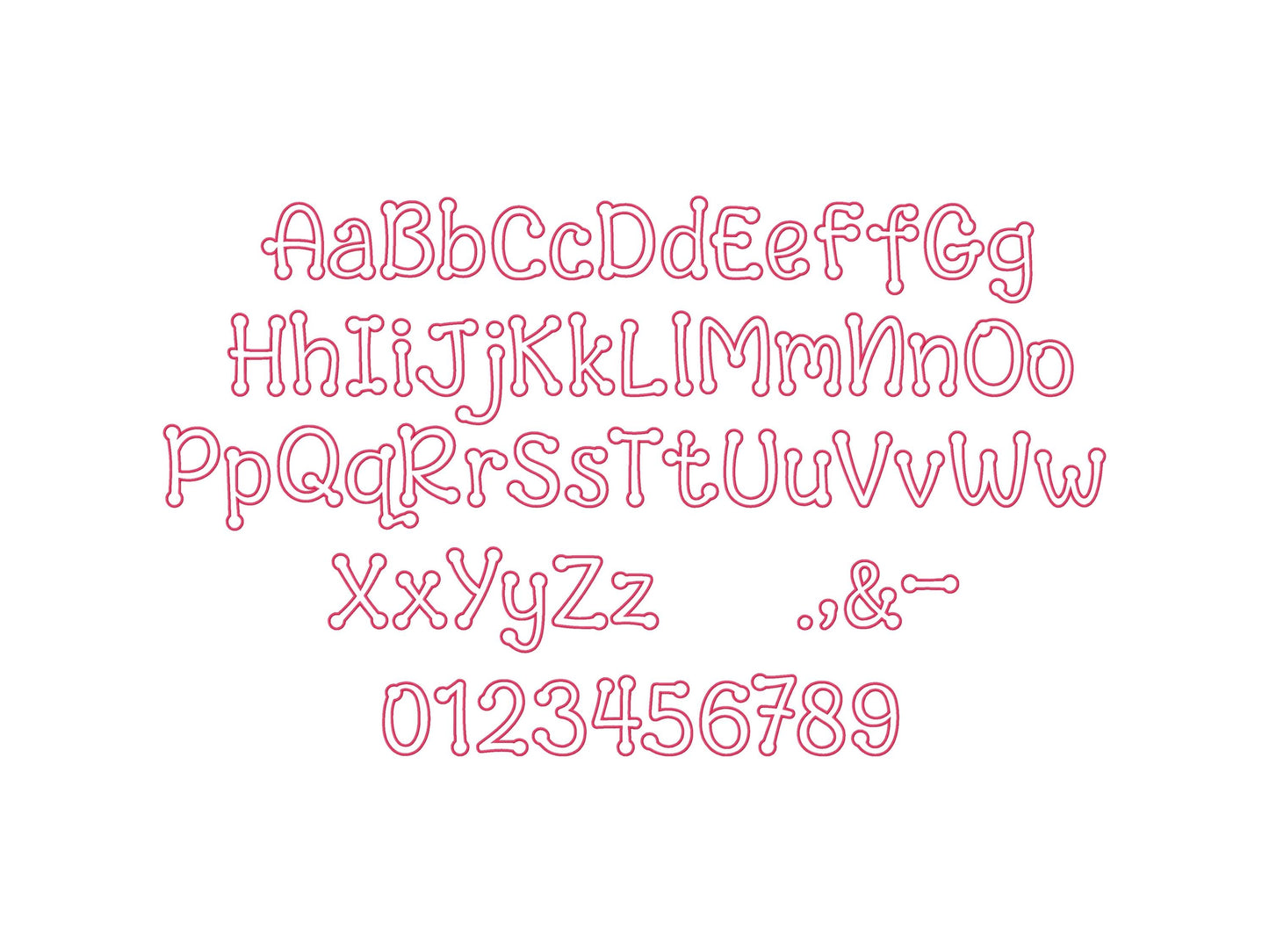 Dot To Dot Kids Font Applique