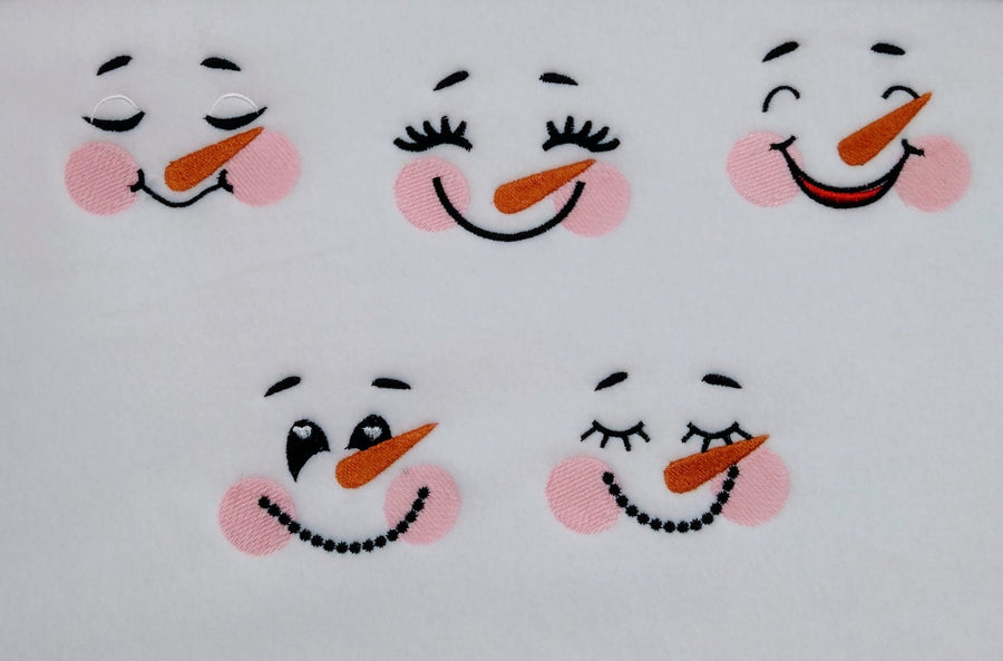 Snowman Doll Face Set