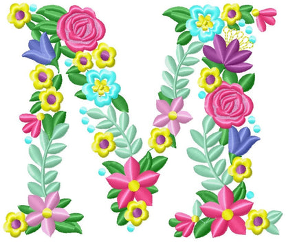 Liberty Garden Floral Font