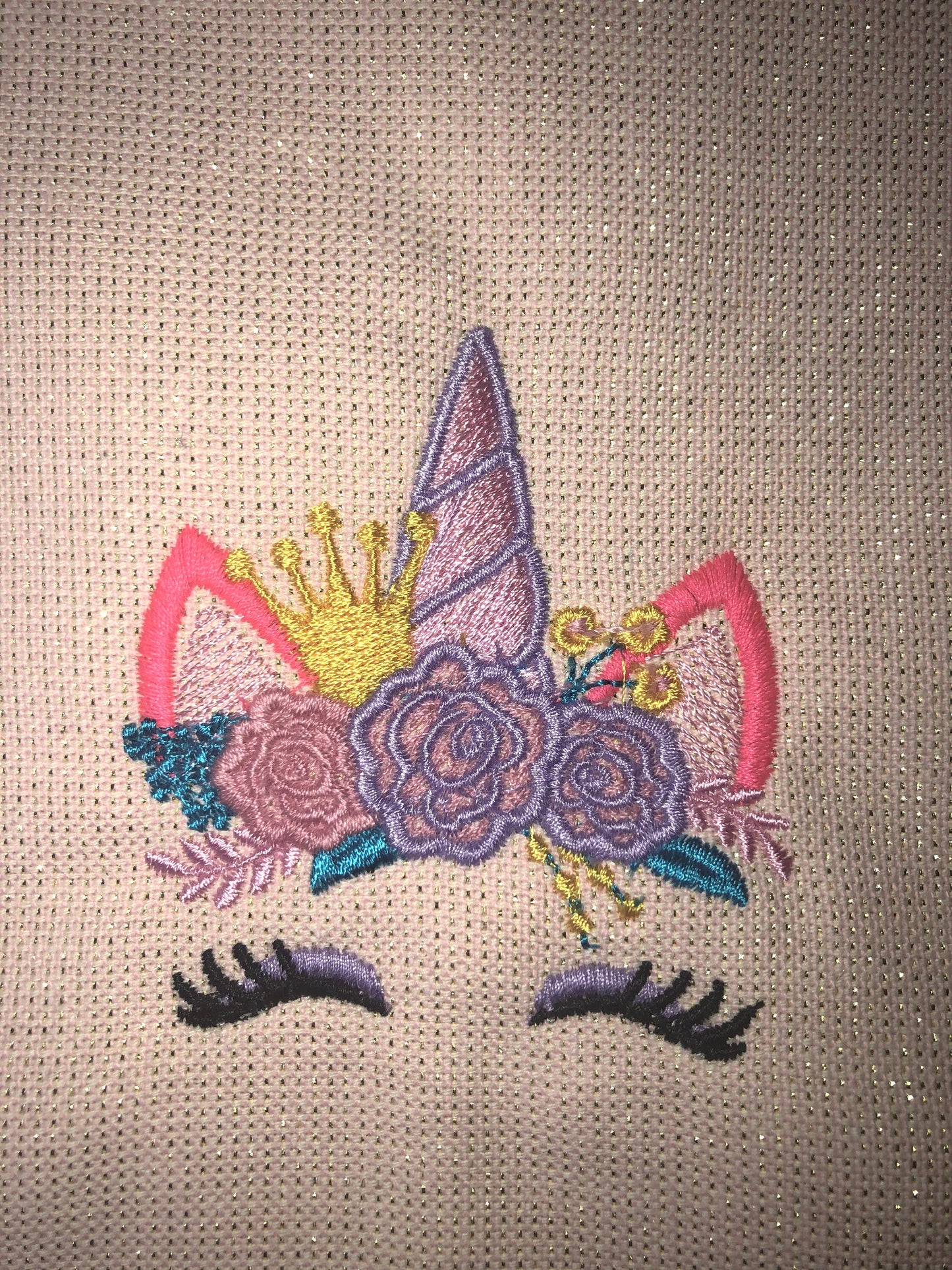 Mini Unicorn with Shabby Chic Floral Crown