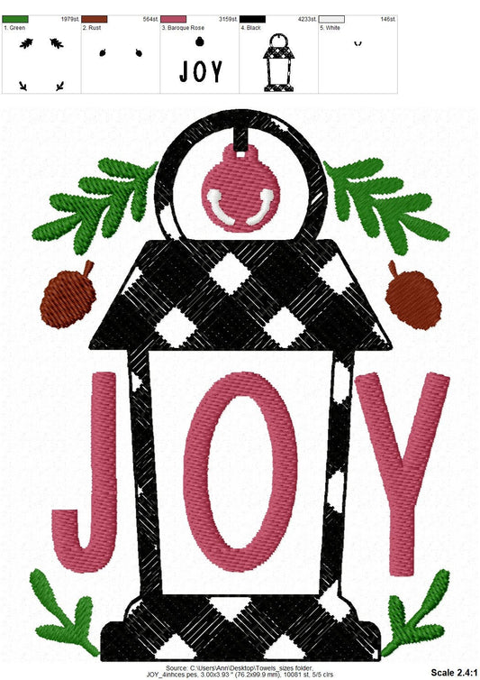 Joy Most Wonderful Time Lantern