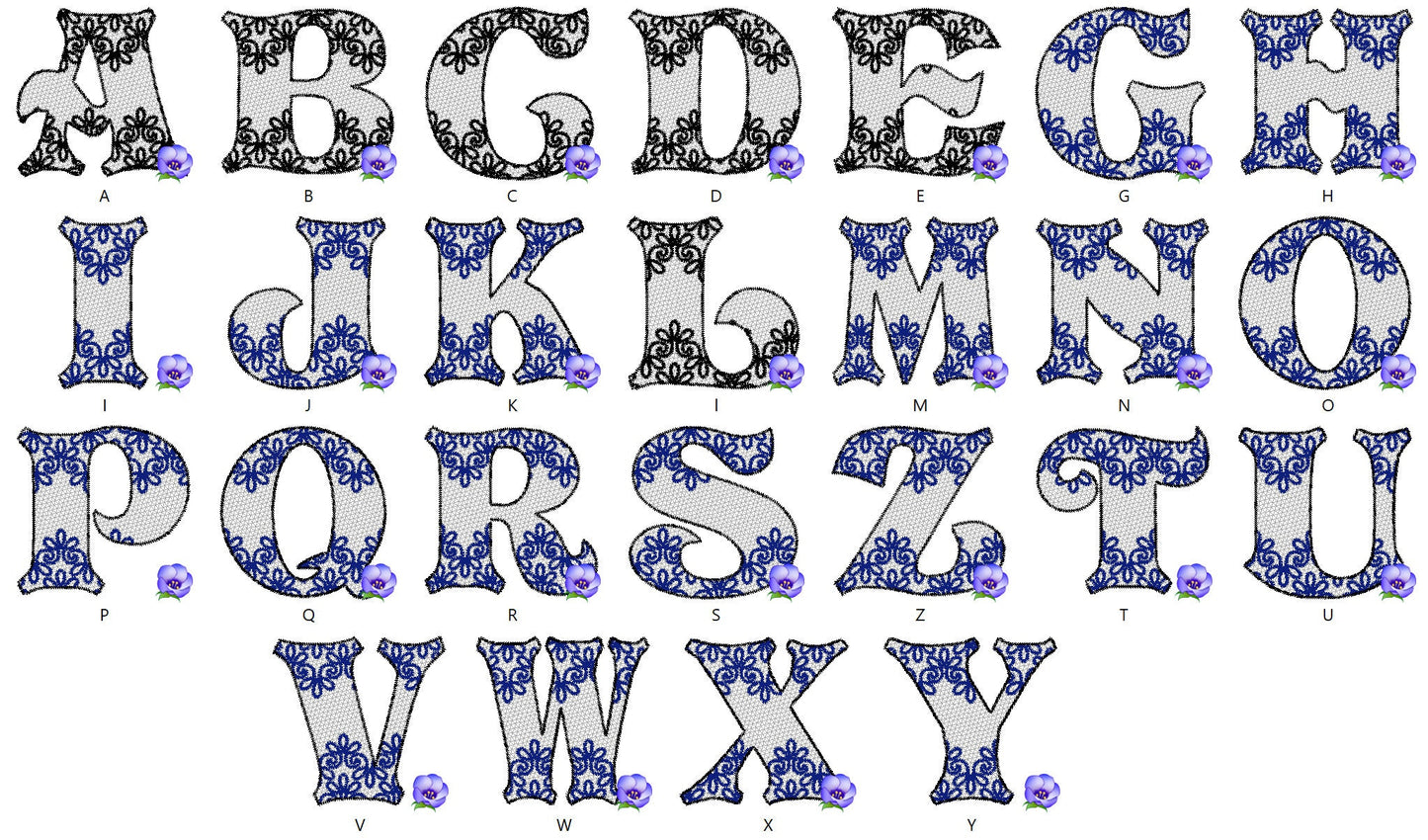 Mr and Mrs Lace Monogram