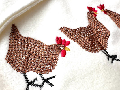 Hand Stitch Effect Chicken Set of 5