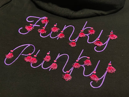 Fringed tassels Fiesta Font line satin stitch alphabet machine