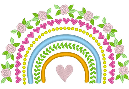 Shabby Chic Rose Rainbow