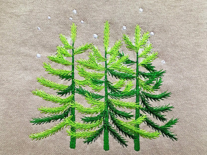 Winter Woodland Christmas Tree Trio