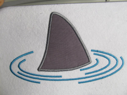 Spooky Shark Applique Set