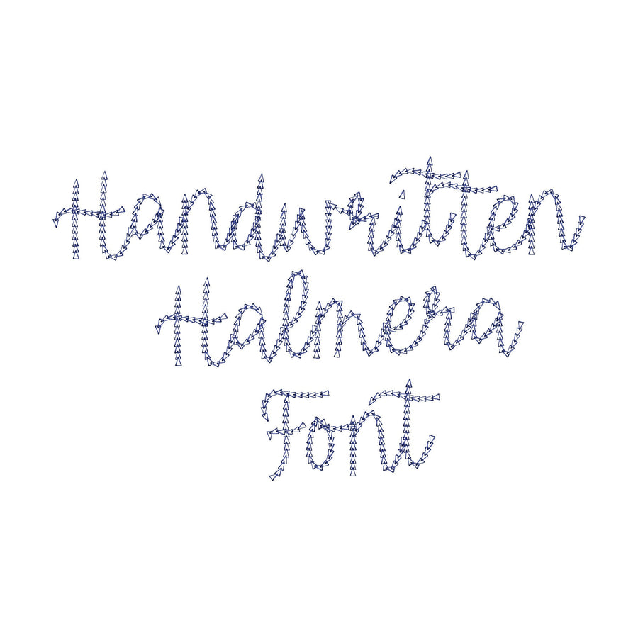Quick Light Halmera Chain Stitch Font
