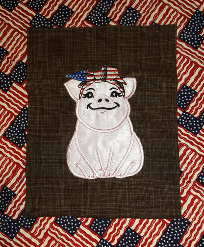 4th of July Patriotic Piggie