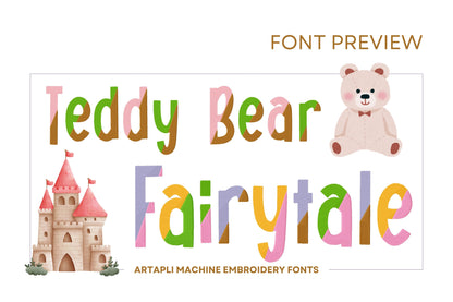 Fill Stitch Split Font Sunkissed