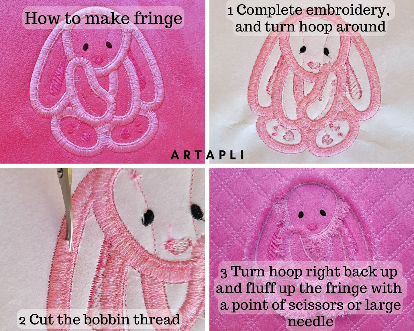 Fringed Bunny Floppy Ears