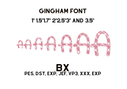 Sweet Gingham Plaid Font