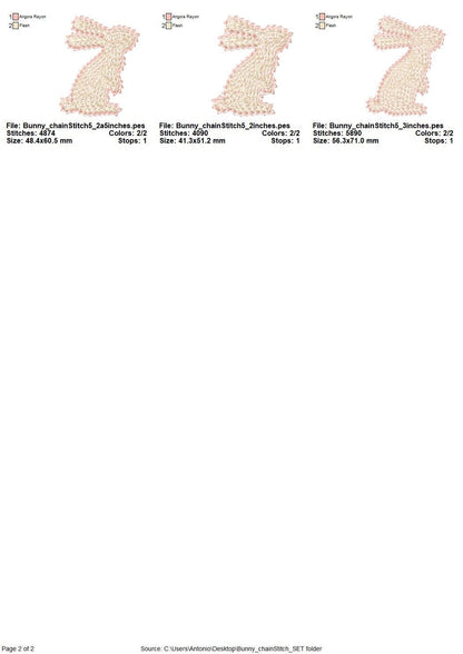 Easter Bunny Silhouette Set Of 5