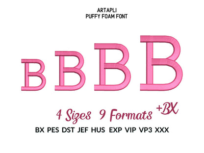 Puffy Puff Foam Sororities Greek Font