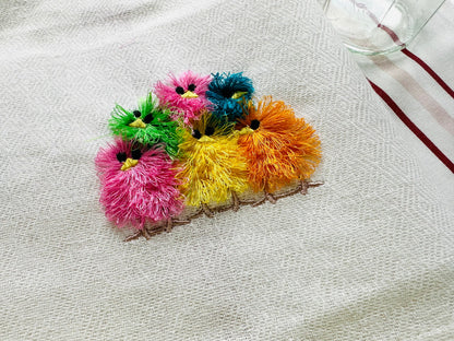 Fringed Stacked Chick Flock of 6