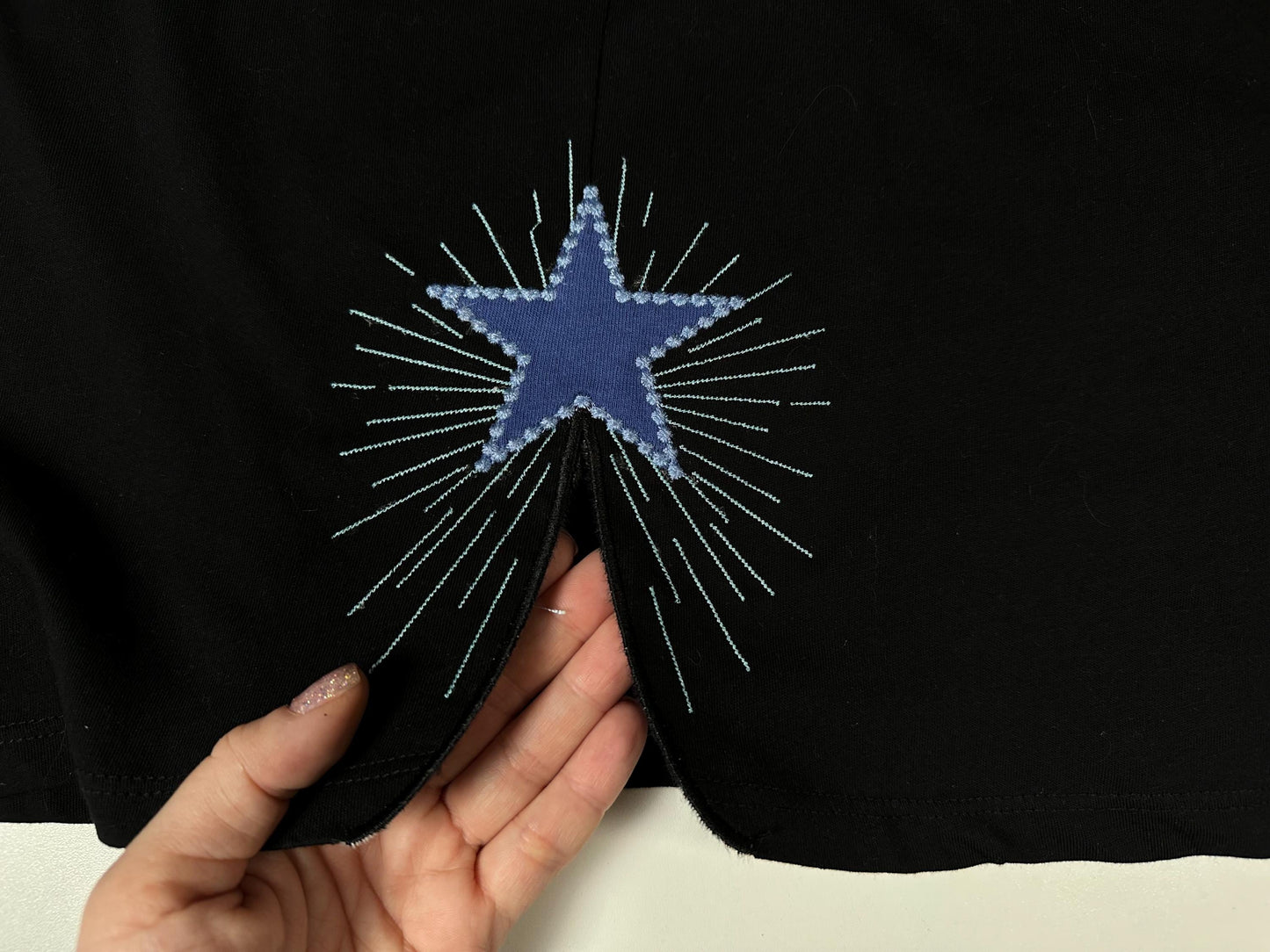 Sparkling Star Split Side Seam Cutout